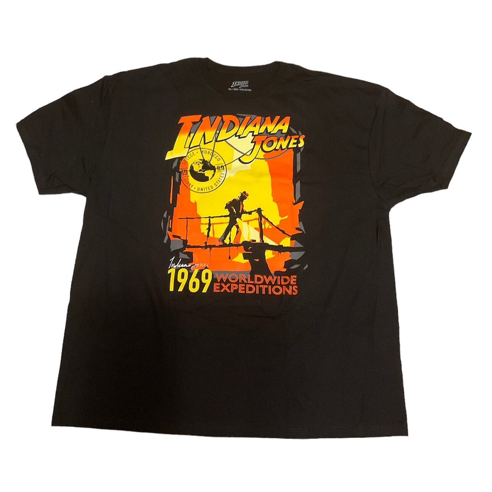 NWT Indiana Jones Worldwide Expedition 1969 T Shirt Adult S